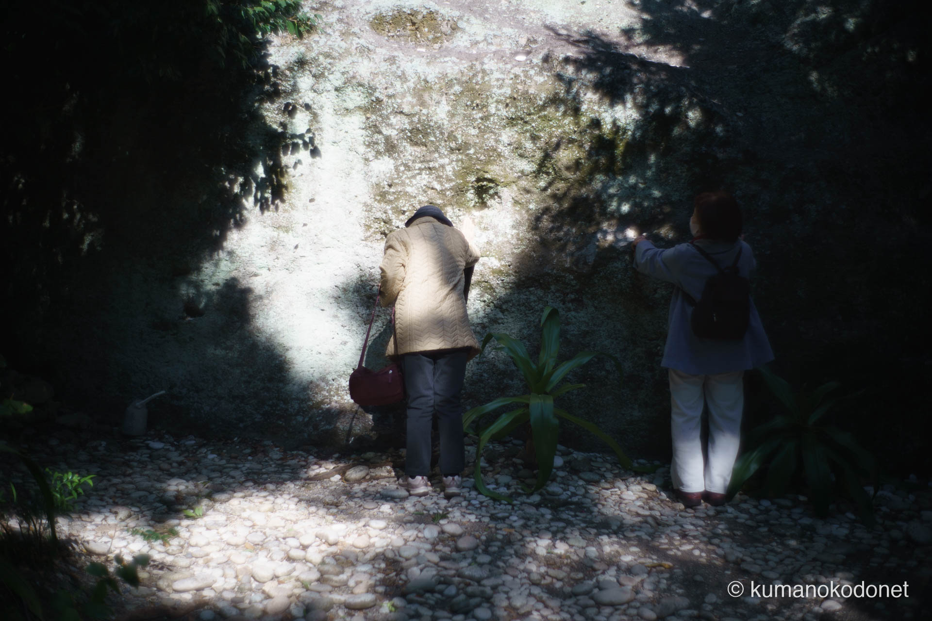 花の窟神社 お綱掛け神事 ｜ 三重県熊野市 ｜ 神事後に御神体の岩壁に直接触れる参拝客 ｜ 2026 ｜ KVA