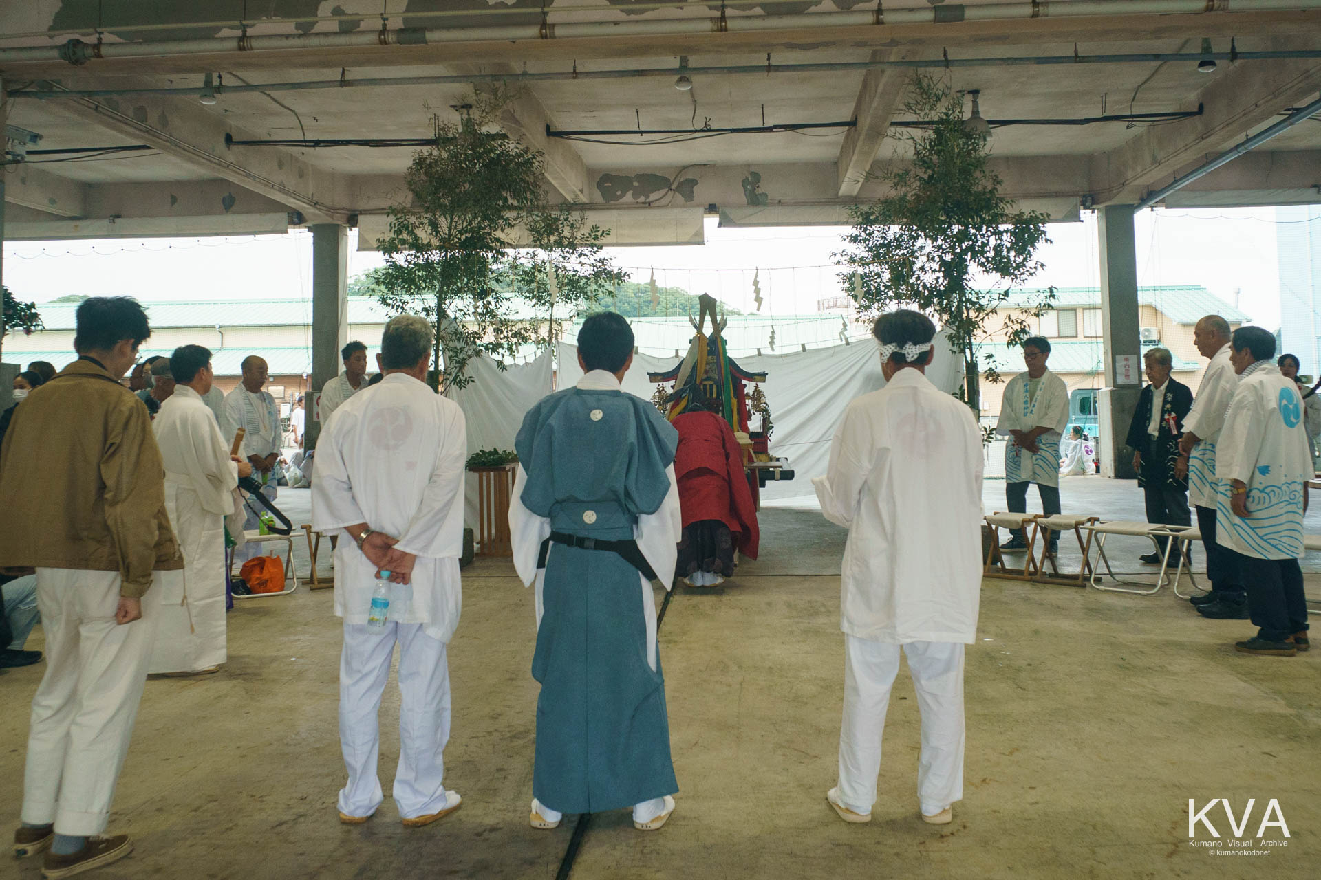 祭礼関係者によって執り行われる御旅所祭式典